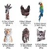 12Pcs 6 Styles Printed Opaque Acrylic Pendants SACR-FS0001-26-4