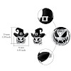 Halloween Alloy Enamel Stud Earrings WGD1460-01-6