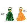 Polycotton(Polyester Cotton) Tassel Pendant Decorations FIND-YW0004-58E-4