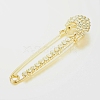 Alloy Glass Rhinestones Brooches JEWB-G001-18-1