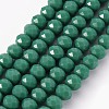 Opaque Solid Color Glass Beads Strands EGLA-A034-P8mm-D19-1
