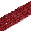 Frosted Opaque Glass Beads Strands GLAA-N017-4mm-15-1