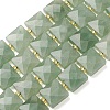 Natural Green Aventurine Beads Strands G-F839-A10-01-2