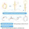 Unicraftale DIY Dagger Drop Earring Making Kit STAS-UN0036-34-4