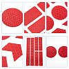 Gorgecraft 4 Sheet 4 Color Waterproof Plastic Reflective Sticker DIY-GF0004-88-4
