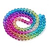 Baking Paint Transparent Glass Beads DGLA-M001-8mm-04-2