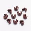 Brass Crimp Beads Covers KK-H290-NFR-NF-1
