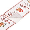 50Pcs Christmas Square with Word Merry Christmas Roll Stickers DIY-M070-03C-3