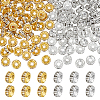 Unicraftale 200Pcs 2 Colors Brass Rhinestone Spacer Beads RB-UN0001-14-1