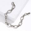 Non-Tarnish 201 Stainless Steel Oval Link Chain Bracelet LS-KM2112-2-1
