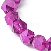 Star Cut Round Glass Bead Stretch Bracelets for Women BJEW-JB09482-4