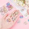 24Pcs 3 Colors 304 Stainless Steel Pendants STAS-DC0012-04-3