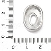 Brass Initial Beads KK-B167-27P-01O-3