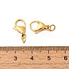 Ion Plating(IP) 304 Stainless Steel Lobster Claw Clasps Hand Polished STAS-AB13-G-02-3