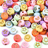Opaque Mixed Color Acrylic Beads X-MACR-T038-10-G-1
