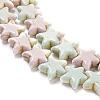 Baking Paint Synthetic Turquoise Beads Strands G-H060-07B-4