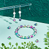 Spray Painted Acrylic Beads ACRP-AR0001-03-4