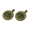Tibetan Style Alloy Pendants X-TIBE-S301-015AB-NR-1