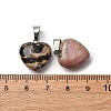 Natural Rhodonite Pendants G-I311-A14-4