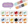 1200Pcs 12 Color Baking Painted Pearlized Glass Pearl Bead HY-YW0001-06-2