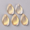 Transparent Spray Painted Glass Pendants GLAA-S190-014A-05-1