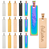 15Pcs 5 Colors 304 Stainless Steel Pendants STAS-ME0002-04-1