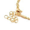 Rack Plating Brass Column & Ball Chain Necklace for Women NJEW-F311-06G-3