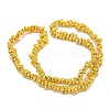 Electroplated Natural Lava Rock Beads Strands G-I360-U02-01-2