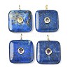 Dyed Natural Lapis Lazuli Pendants G-H318-02G-04-1
