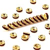 Brass Grade A Rhinestone Spacer Beads RSB036NF-09G-1