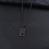 201 Stainless Steel Crystal Rhinestone Pendant Necklaces FS-WGBCC8A-02-1