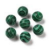 Synthetic Malachite No Hole Sphere Beads G-K353-04A-44-1