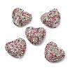 Sparkling Acrylic Heart Beads with Rhinestone Embellishment LS-OACR-NH0001-02B-02-1