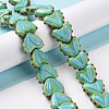 Heart Handmade Lampwork Beads Strands LAMP-G150-01G-2