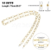 Aluminium Cable Chains/Paperclip Chains Eyeglasses Chains AJEW-AR0001-09G-2