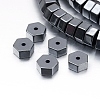 Non-magnetic Synthetic Hematite Beads Strands G-P341-39-6x3mm-1