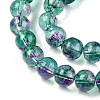 Baking Paint Glass Beads Strands DGLA-Q023-8mm-DB79-01-3