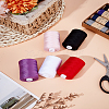 5 Rolls 5 Colors Polyester Threads AJEW-LP0010-16A-1