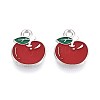 Fruit Alloy Enamel Charms PALLOY-S058-01P-07-2