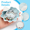 Shell Shape Porcelain Jewelry Plate DJEW-WH0009-29-3