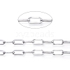 Non-Tarnish 3.28 Feet 304 Stainless Steel Paperclip Chains X-CHS-D030-02P-1