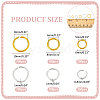 1260pcs 6 Styles Aluminum Wire Open Jump Rings ALUM-WR0001-02-2