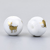 Electroplate Glass Beads EGLA-S178-11B-02-2