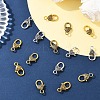 10Pcs Tibetan Style Heart Lobster Claw Clasps FIND-YW0009-77AB-5