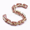 Handmade CCB Plastic Boston Link Chains AJEW-JB00683-06-2