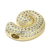 Rack Plating Brass Micro Pave Clear Cubic Zirconia Pendants KK-R163-05G-G-2