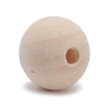 Wood European Beads WOOD-WH0022-03A-2