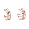 Brass Cuff Earrings EJEW-I249-12RG-1