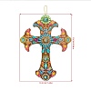 DIY Religion Theme Diamond Pendant Decoration Kits DIAM-PW0004-102A-01-1