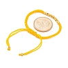 Polyester Cord Braided Bead Bracelets for Women BJEW-L698-01G-03-5